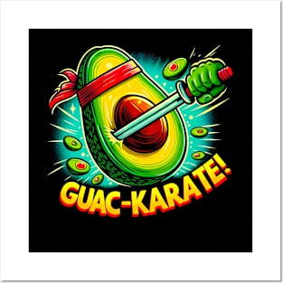 Guac Karate ! Avocado Lover funny Gift Posters and Art